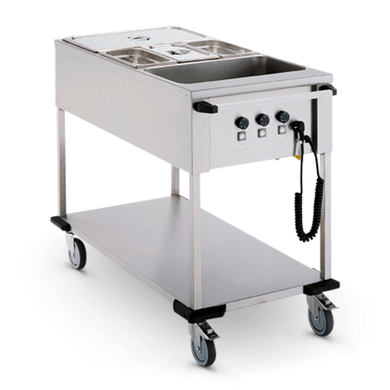 Bain marie trolley